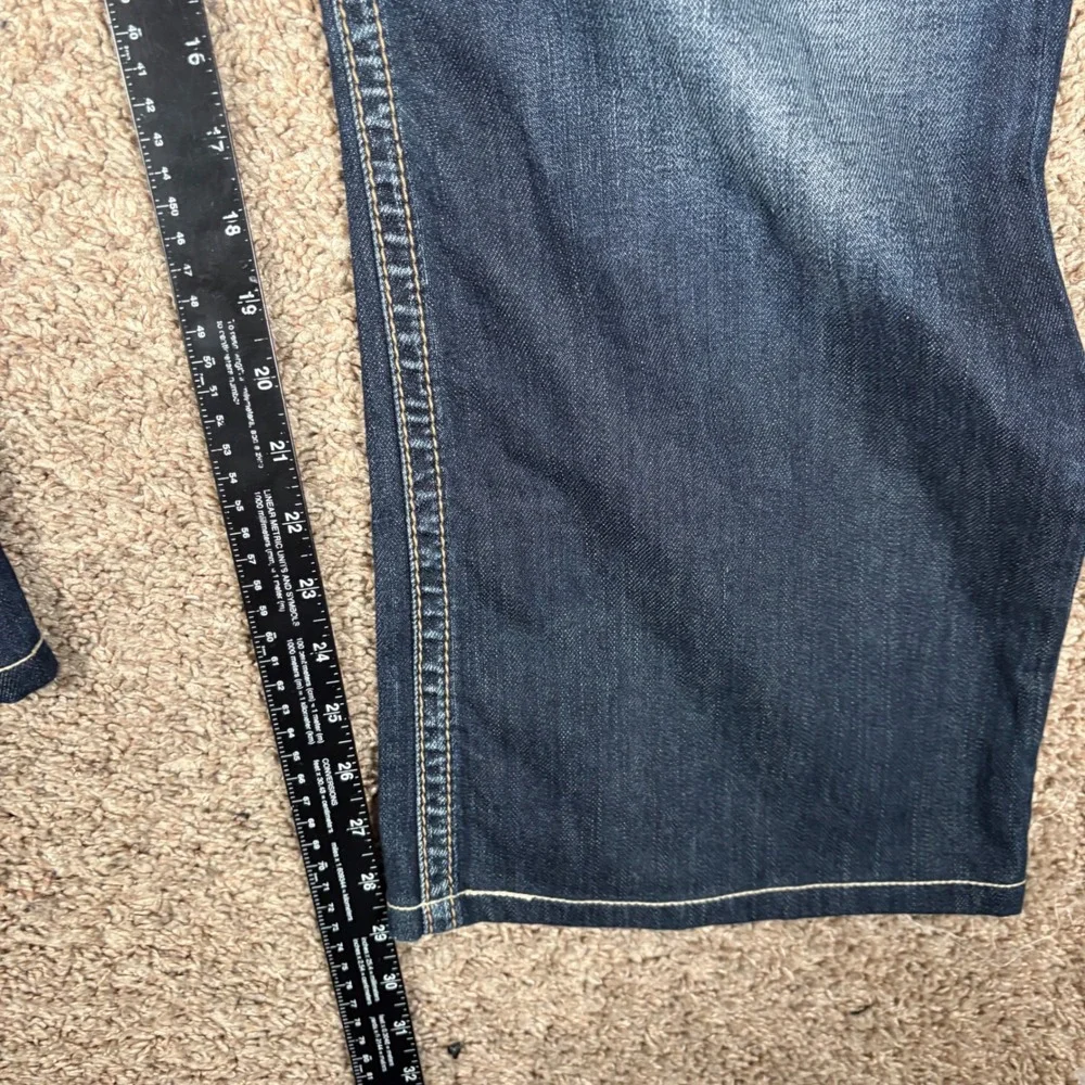 Silver Jeans Co Mens W38 L30  Zac Bootcut‎ Dark Wash Denim Blue Jeans